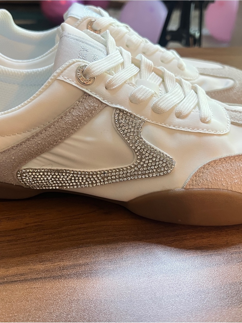 Rhinestone Embellished Sneakers (sz 10)